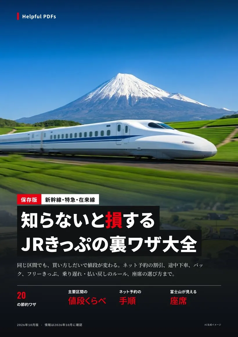 知らないと損する JRきっぷの裏ワザ大全 表紙